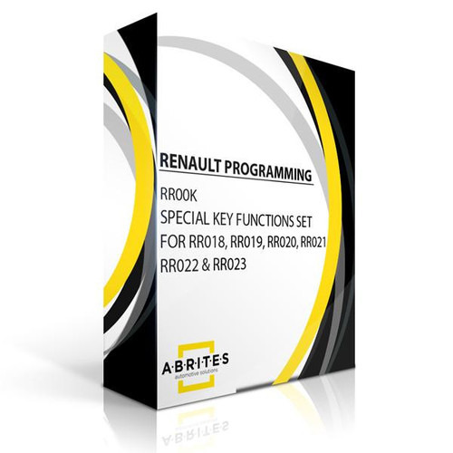 ABRITES RR00K- Special Functions Set for Renault Key Programming: RR018, RR019, RR020, RR021, RR022, RR023 - Software