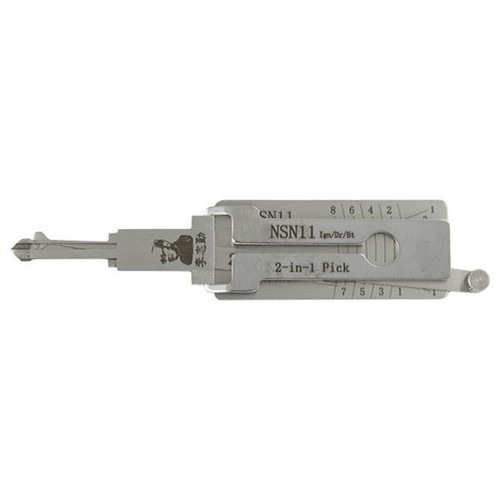 Original Lishi NSN11 Nissan 8-CUT 2-in-1 Pick - Ignition / Door / Trunk