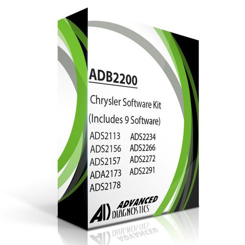 Advanced Diagnostics Smart Pro ADB2200 Chrysler Software Kit TT0448XXXX (Includes 9 Software) 