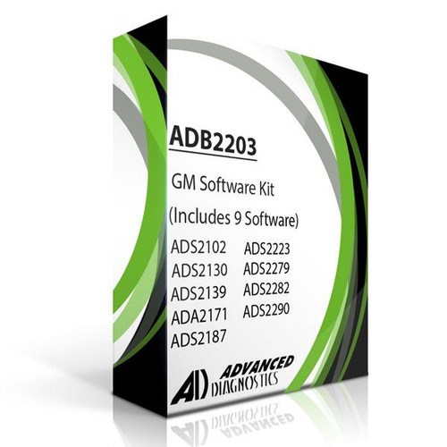 Advanced Diagnostics Smart Pro ADB2203 General Motors Software Kit TT0450XXXX  (Includes 9 Software) 