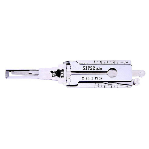 Original Lishi SIP22 Fiat 2-in-1 Pick Door Only - Anti Glare