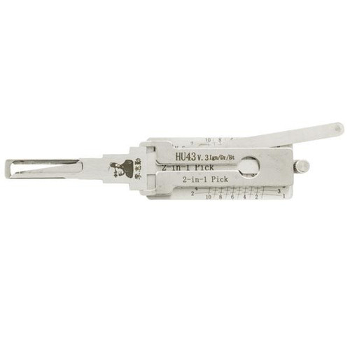 Original Lishi HU43 Pontiac GTO 2-in-1 Pick - Ignition/Door/Trunk