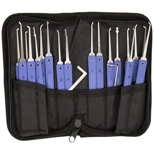 KLOM Stainless Steel Lock Pick Set (18 PCS)