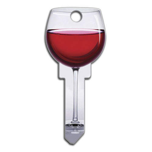 Lucky Line Key Shapes Red Wine  - 5 Pack - Kwikset KW