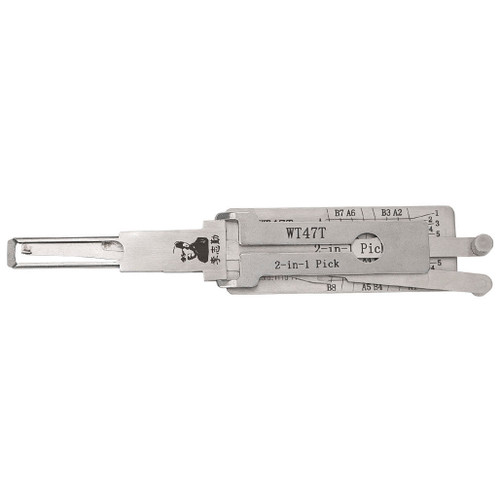 Original Lishi WT47T 2-in-1 Pick & Decoder for Saab 4-Track-V2