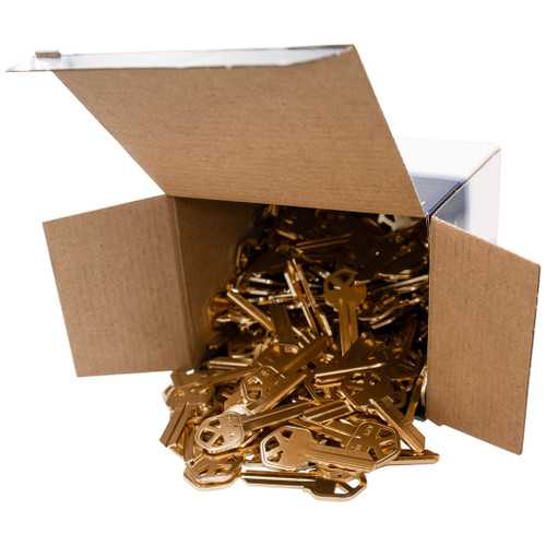 K2G KW1 Brass Keys 250 Pack - MADE IN USA