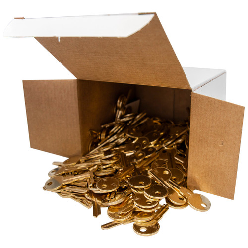 K2G Y13 Brass Keys 250 Pack - MADE IN USA