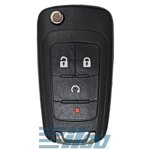 ILCO 4 Button Remote Head Key For GM, KR55WK50073 