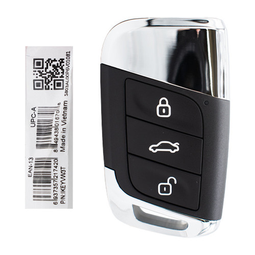 Autel IKEY Smart Key 3 Button, Volkswagen-Style, Programmable with Autel IM Tablets