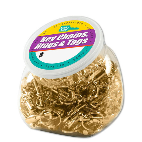 LUCKY LINE 70727 QUICK RELEASE KEY RING 150 - PC JAR