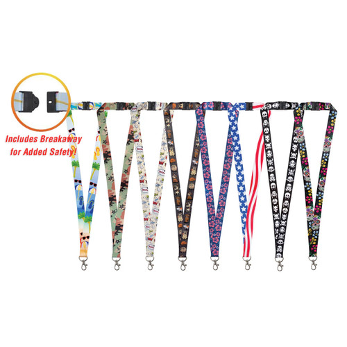Lucky Line Lanyard Starter Pack With UPC - 50 Pcs - Display Box