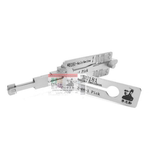 Original Lishi HU181 Harley Davidson Pick Tool - Anti Glare