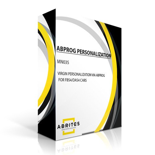 ABRITES AVDI MN035 Mercedes Virgin Personalization Via ABPROG For FBS4/DAS4