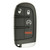 KEYLESS2GO Dodge 4-Button Smart Key M3N-40821302 68066350AB 433 MHz, Premium Aftermarket