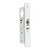 Adams Rite 4510 Standard Deadlatch, Flat Faceplate, 1-1/8" Backset, RH/LHR, 2-5/8" Strike - Clear Anodized
