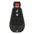 KEYLESS2GO Jeep 3-Button Smart Key IYZ-C01C 56046733AH 433 MHz, Premium Aftermarket