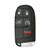 KEYLESS2GO Jeep 5-Button Smart Key (Version 2) M3N-40821302 68143505AC 433 MHz, Premium Aftermarket