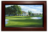 Augusta National Clubhouse 18th Hole Framed Canvas Art framed