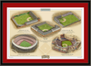 Philadelphia Historic Ballparks of Baseball Framed Print