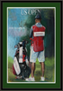 Personalized Golf Caddie Framed Print