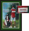 Personalized Golf Caddie Framed Print