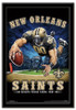 New Orleans Saints Team Mascot End Zone Framed Poster 