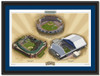 Texas Rangers Ballparks Of Baseball Framed Illustration