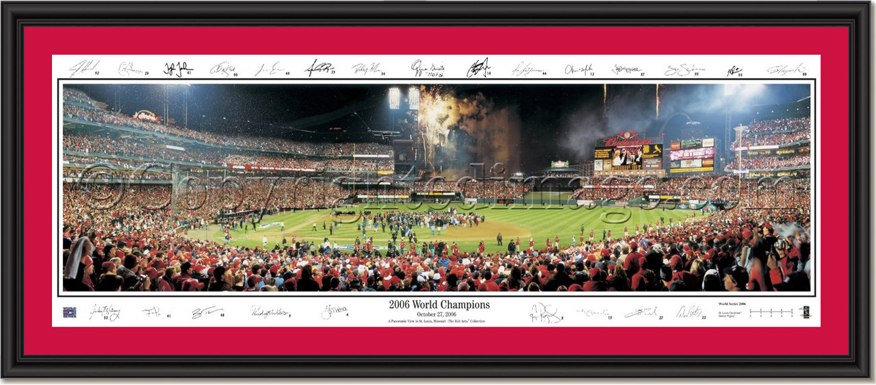 St. Louis Cardinals 2006 World Champions Celebration Signed Poster