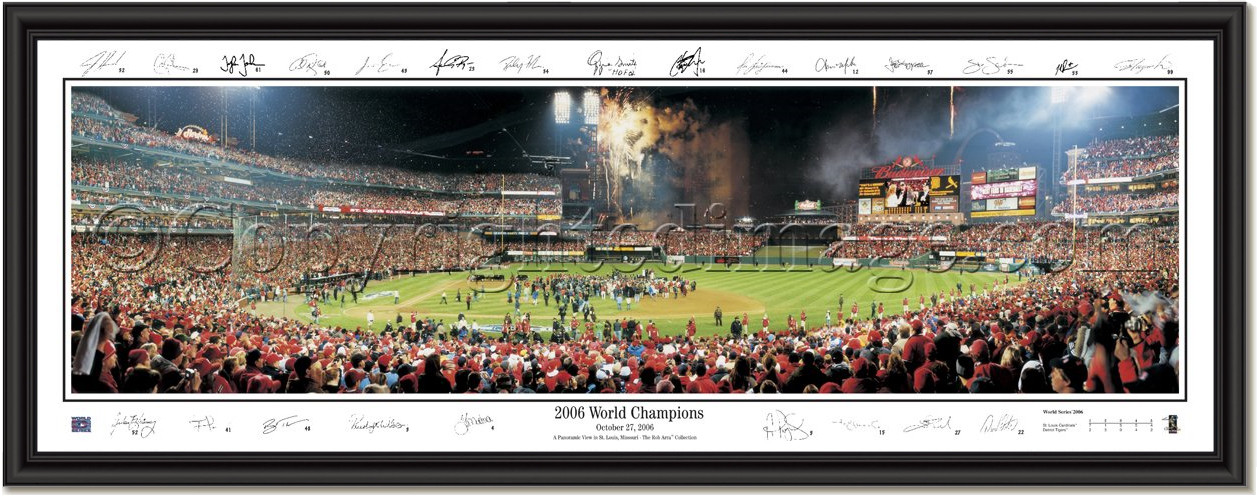 コリシアン　プロスターズ　 WORLD CHAMPIONS 2006 St. Louis Cardinals 2006 World Champions Celebration Signed Poster