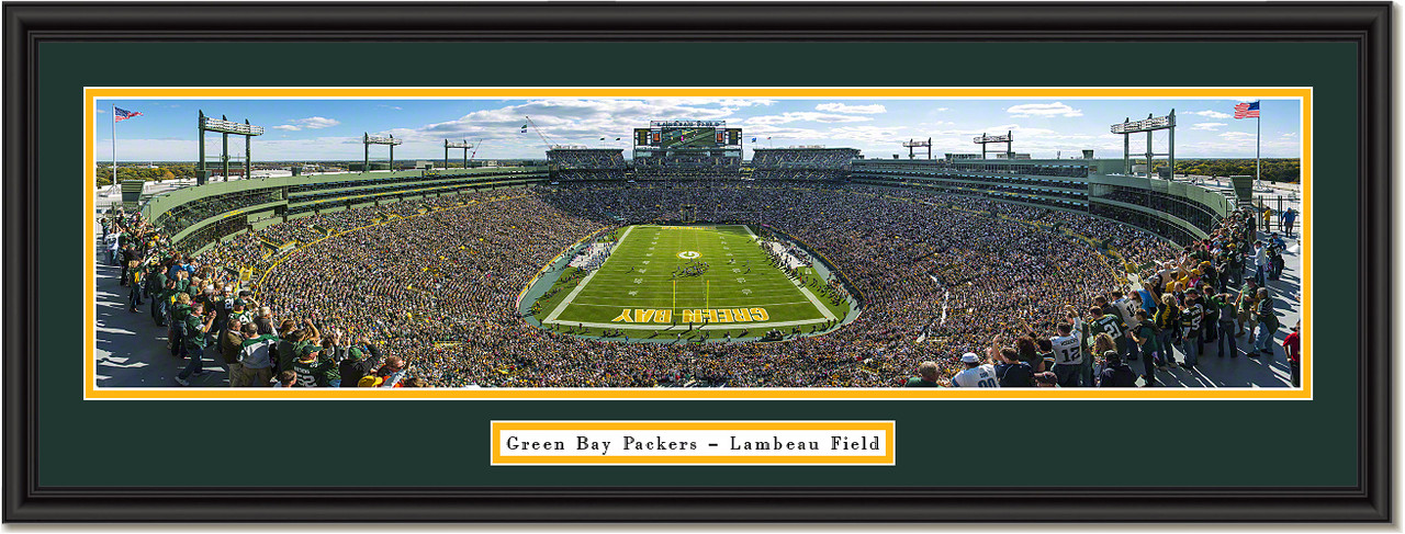 Green Bay Lambeau Field End Zone Panoramic Poster