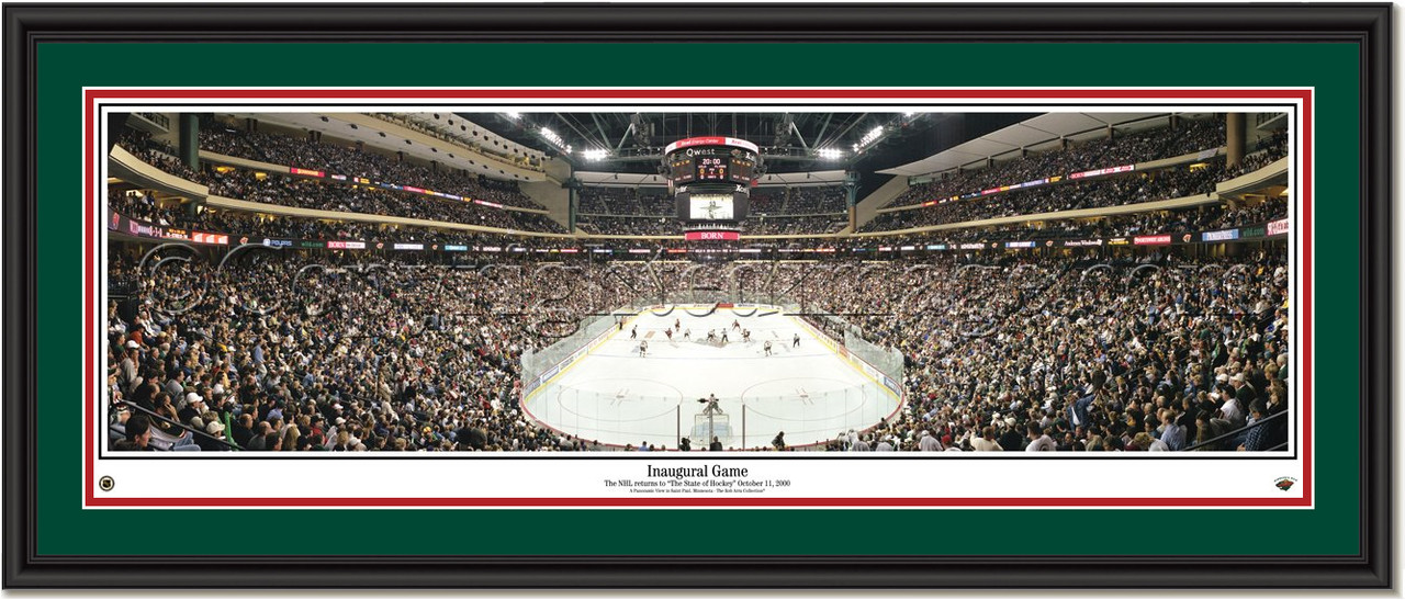 Minnesota Wild Xcel Center, Inaugural Game Poster, NHL Picture