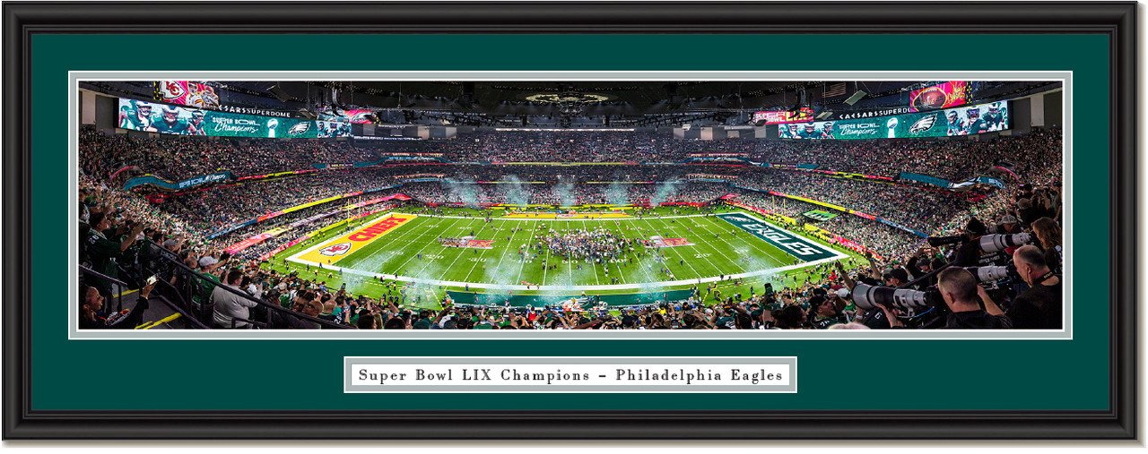 2025 Super Bowl LIX Champions - Philadelphia Eagles - Framed Print