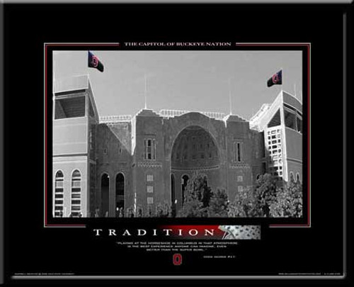 Ohio State Motivational Sports Poster Tradition