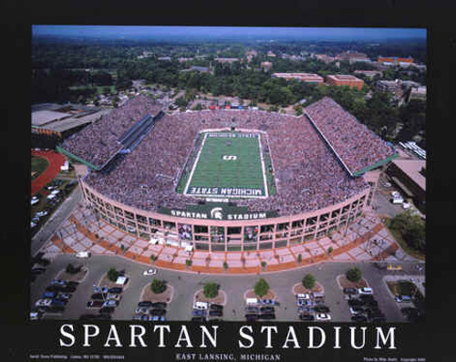 Spartan Stadium Aerial Photographic Poster