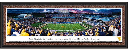 West Virginia Mountaineers WVU Milan Puskar Stadium Panoramic Print