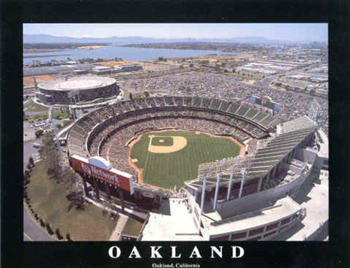 Oakland Athletics McAfee Stadium Poster