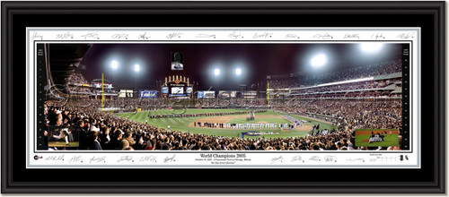 Chicago White Sox World Series Champions 2005 Signed Double Matting and Black Frame