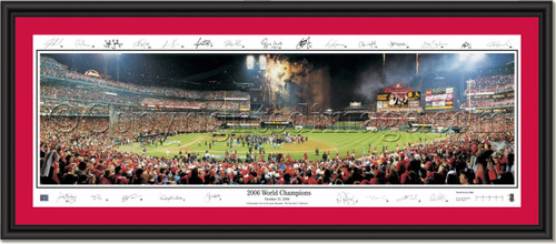 St. Louis Cardinals, 2006 World Champions Celebration Signature Edition SINGLE MATTING and BLACK FRAME St. Louis Cardinals, 2006 World Champions Celebration Signature Edition SINGLE MATTING and BLACK FRAME