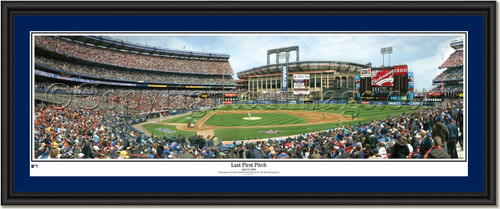 New York Mets Shea Stadium - Last First Pitch Single Matting New York Mets Shea Stadium - Last First Pitch Single Matting