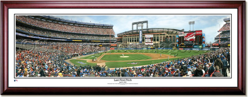 New York Mets Shea Stadium - Last First Pitch No Matting New York Mets Shea Stadium - Last First Pitch No Matting