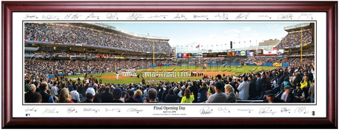 New York Yankees Final Opening Day with Signatures No Matting New York Yankees Final Opening Day with Signatures No Matting