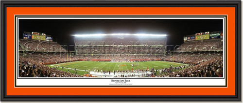 Cleveland Browns Stadium The Browns Are Back Panoramic Print