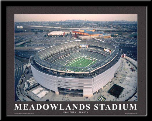 New York Jets MetLife Stadium Aerial Stadium Poster