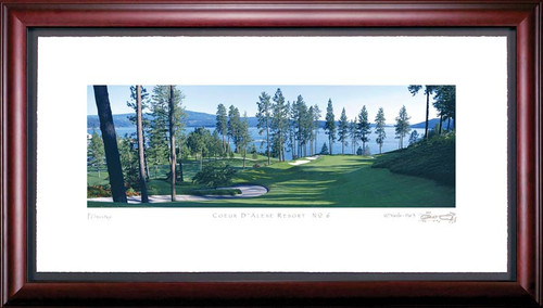 Coeur d'Alene 6th Hole Framed Golf Art Print