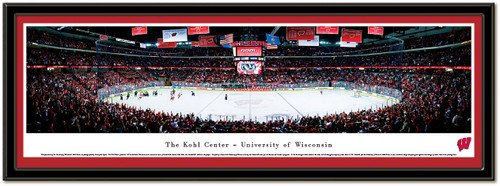 Wisconsin Hockey The Kohl Center Framed Picture matted Wisconsin Hockey The Kohl Center Framed Picture matted