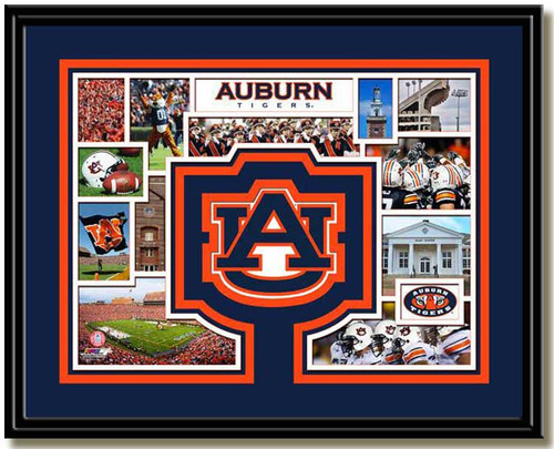 Auburn Tigers Memories and Milestones Framed Picture