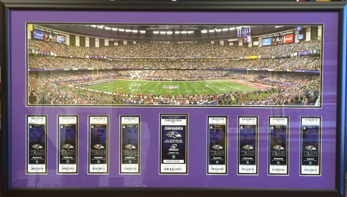 Game ticket framing season tickets