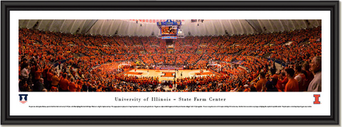 Illinois Basketball Orange Out at State Farm Center Framed Picture