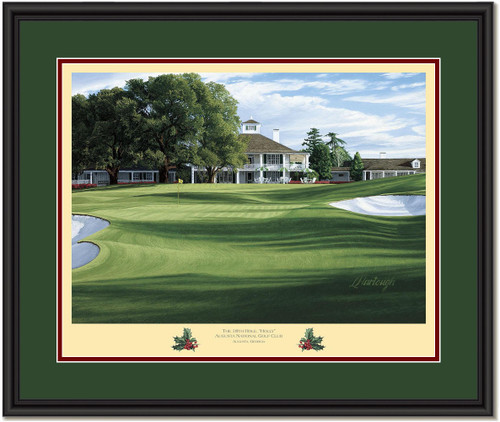 Azalea Augusta 13th Hole Framed Golf Art Print