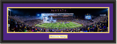 Minnesota Vikings Final Game TCF Stadium Framed Poster